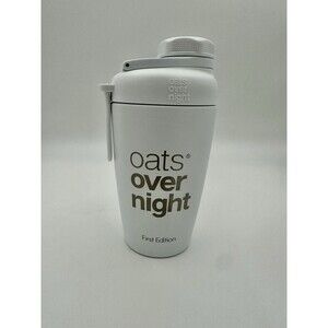 NEW Oats Overnight First Edition Oatmeal Stainless Steel Shaker Blender Bottle